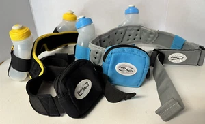 Fuel Belts (2) Running Hiking Cycling Hydration Waist Belts approx 34" - Picture 1 of 3