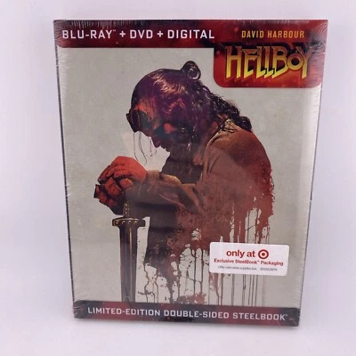 Hellboy (2019) OOP TARGET EXCLUSIVE STEELBOOK Blu-ray+DVD+Digital Copy - Image 1 of 3