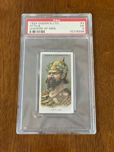 ATTILA 1924 Ogden’s Leaders Of Men #3 PSA 5 EX - Picture 1 of 2