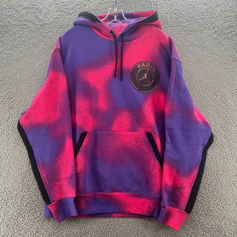 Paris Saint-Germain Sweater Mens XL Nike Air Jordan PSG Tie-Dye Sweatshirt Cover