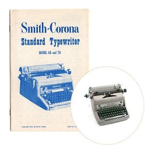 ORIGINAL Smith Corona 6A or 7A Typewriter Instruction Manual Antique Desktop NOS - Picture 1 of 2