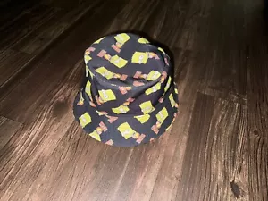 Bart Simpson Skating Bucket Hat The Simpsons Bart Print L/XL - Picture 1 of 3