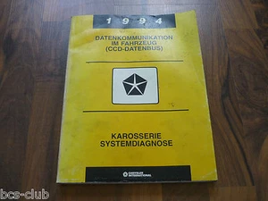 #J001 CHRYSLER JEEP DODGE EAGLE 1994 Diagnose CCD-Datenbus WERKSTATT HANDBUCH - Bild 1 von 1