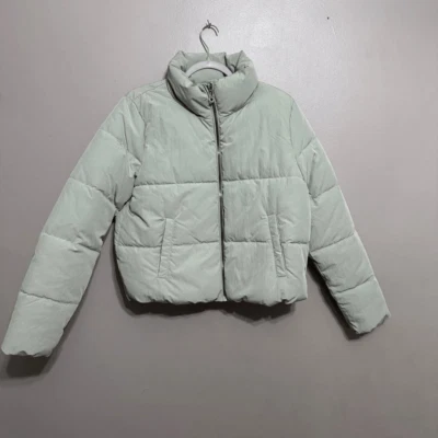 Chaqueta acolchada recortada verde como nueva talla grande azul marino Foto 1 de 4