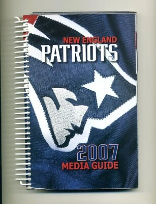 New England Patriots Media Guide 2007 encuadernación en espiral Tom Brady M656 Foto 1 de 2