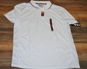 Polo da golf Fila Fitted Performance bianca manica corta traspirante - Foto 1 di 2