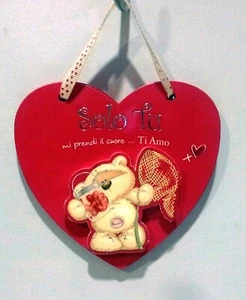 VALENTINSTAG LIEBE LOVE HOLZHERZ HÄNGEND FIZZY MOON 2D NUR DU....... - Bild 1 von 1