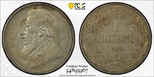 1895 South Africa Shilling - PCGS EF Detail, Rare Issue - Picture 1 of 3