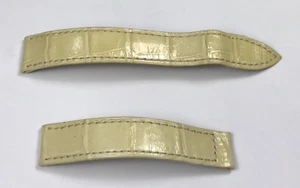 Correa de reloj BAUME MERCIER cuero cocodrilo 15x14mm 11x7,5cm hebilla de despliegue / - Imagen 1 de 2