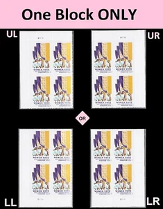 US #5523 MNH Plate Block 2020 19th Amendment Suffrage Vote #ERA - Picture 1 of 1
