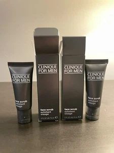 Clinique for Men Face Scrub .5 fl oz 15 ml Travel Size NIB X2 - Picture 1 of 4