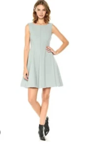 Theory Polished Dress size 4 Stretch Virgin Wool Blend Sleeveless Fit & Flare - Picture 1 of 9