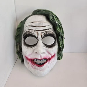 The Dark Knight Joker Mask PVC Moulded HARD RIGID PLASTIC Cosplay - Picture 1 of 5