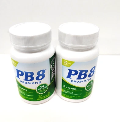 2 件装 PB 8 ProBiotic Acidophilus 素食者,60 盖每 120 总有效期至 2026 年 4 月 — 第 1/4 张图片