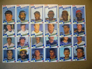 1987 M&M's STAR LINEUP Baseball Cards COMPLETE 24 Card Set - 12 Panels EXCELLENT - Picture 1 of 11