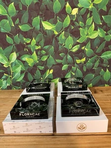 Set 4 Posacenere Floracal Farms Vetro Nero Logo Cannabis Da Collezione - Foto 1 di 10