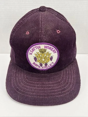 Gorra de béisbol vintage de pana púrpura V.Sattui Winery Napa Valley Foto 1 de 4