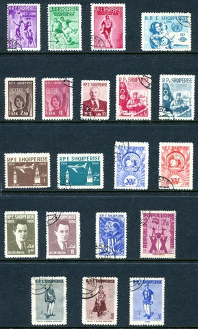 Albania 1959 - 1961 Used and Unused Lot Cover