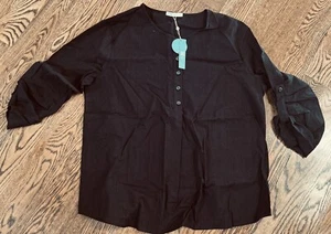 Nuevo en paquete Tazas Casa Vacía Medio Botón Mangas Largas XL - Imagen 1 de 5