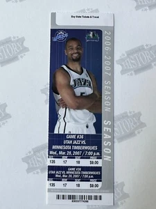 2007 Minnesota Timberwolves at Utah Jazz Ticket 28.03.07 - Bild 1 von 1