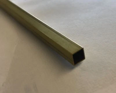 K&S 7/32 brass K and S square Tubing 12"