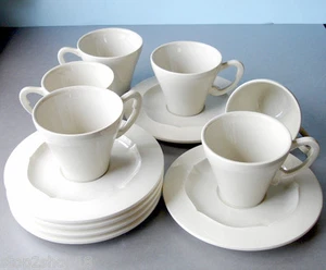 Gien France EVOL 12 Piece Cup & Saucer Service for 6 by Patrick Jouin New in Box - Picture 1 of 2