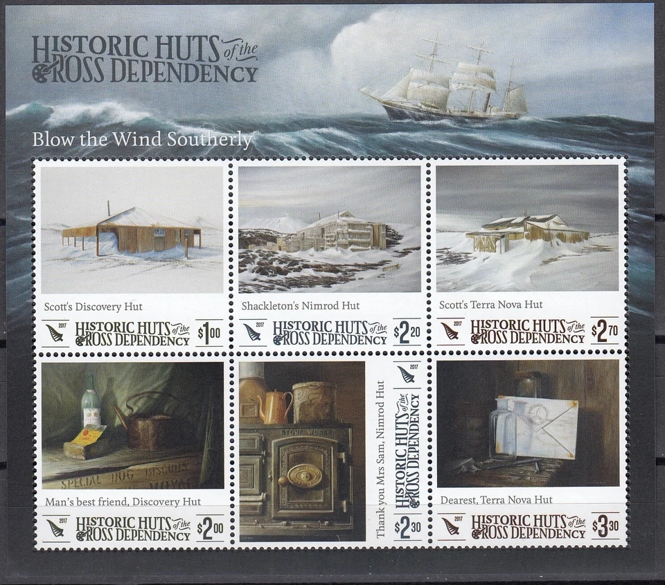 ROSS DEP. 2017 Historic Huts, Miniature Sheet MNH - Image 1 of 1