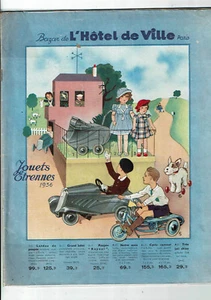 catalogue JOUETS ETRENNES 1936 BHV Bazar Hotel de Ville automobile poupée avion - Picture 1 of 5