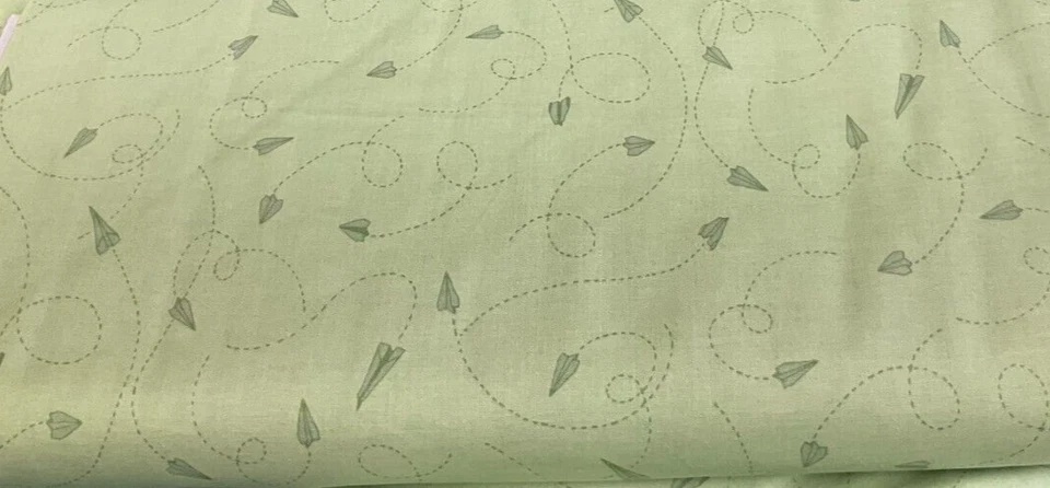 RILEY BLAKE - ON THE WIND #C11853 - AVIONES -VERDE DE JILL FINLEY - POR YARDA Foto 1 de 1