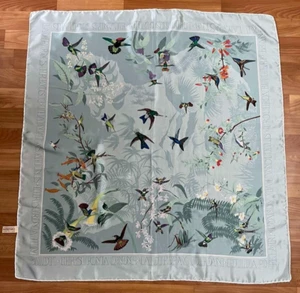 Seidentuch mit dem Bild eines Kolibris von John Gould, England, 86 x 84 cm. - Bild 1 von 10