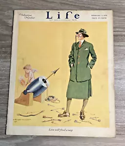 Life Magazine February 3, 1921 RARE B. Cory Kilvert Valentine’s Day - Picture 1 of 5