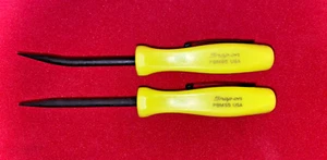 SNAP ON Tools NEW 2pc HiViz 5" STRAIGHT & BENT Mini Pocket Prybar Set USA! - Bild 1 von 4
