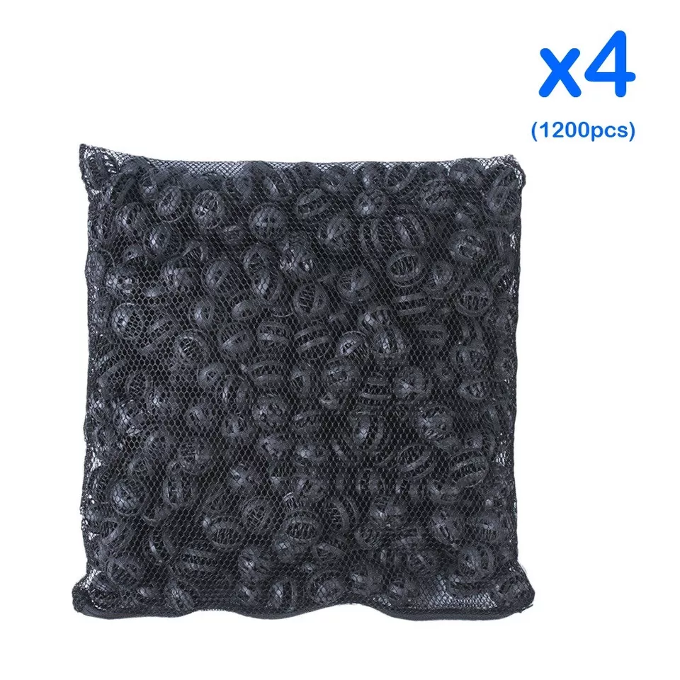 EFU 1200 pcs 1.25" Bio Balls Aquarium Fish Pond Filter Media FREE MEDIA BAGS