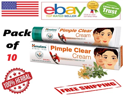 10x Himalaya Pimple Clear Cream Controls Pimple & Makes Skin Soft 20g Each - Image 1 of 4