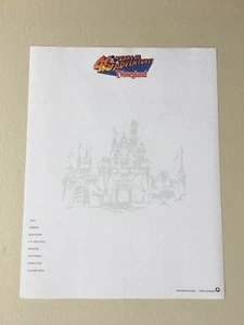 (30) Hojas originales de 1995 Disneyland 40 años de aventuras con membrete - Imagen 1 de 4