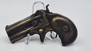 Vintage Messing Schwarzpulver Revolver Pistole 70er Jahre Gürtelschnalle - Bild 1 von 9