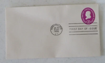 LOT OF 25 FREE SHIP  Sc #U536 READY TO CACHET !!   4c Benjamin Franklin FDC 1958 - Image 1 of 3