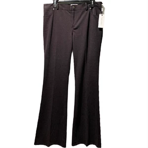 Calvin Klein Modern Essentials Womens Pants 10 Charcoal Gray Stretch Flare Leg - Picture 1 of 10