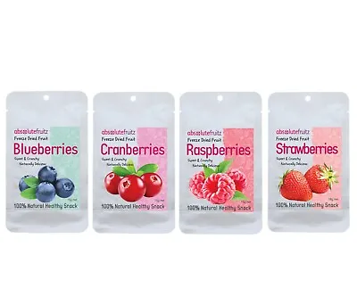 AbsoluteFruitz Freeze Dried Whole Berries Healthy Snack - Many Berries Available • 3.95$