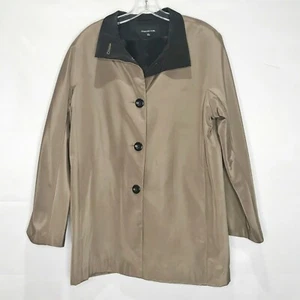 Jones New York Women’s Jacket / Coat sz Lg Rain & Shine Taupe Water Resistant - Picture 1 of 9