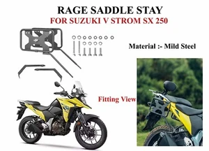 BLACK "RAGE SADDLE STAY FIT FOR SUZUKI V STR0M SX 250" - Picture 1 of 9
