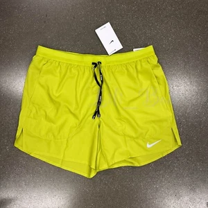 Nike Men's Flex Stride 5" Brief-Lined Running Shorts CJ5453-308 Bright Cactus XL - Picture 1 of 12
