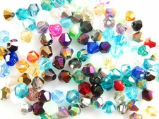 500pcs 4mm Bicone Crystal Glass Loose Beads DIY Jewelry Bracelet Findings Charm#