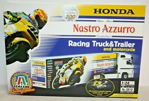 ITALERI 1:24 KIT CAMION RACING NASTRO AZZURRO + MOTO HONDA NSR 500 #46 ART 3810 - Foto 1 di 3