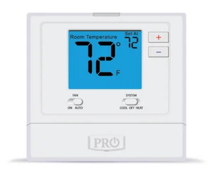 PRO1 IAQ T701 Digital Non-Programmable Thermostat, Single Stage, 1 Heat - 1 Cool - Picture 1 of 1