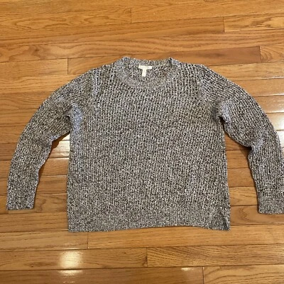 Eileen Fisher Pullover Sweater Cotton M Brown Open Weave Preowned - Image 1 of 4