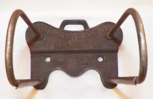Cast Iron Bill Invoice Holder Wm F Murphy's Sons & Co Stationers Phila Antique - Picture 1 of 5