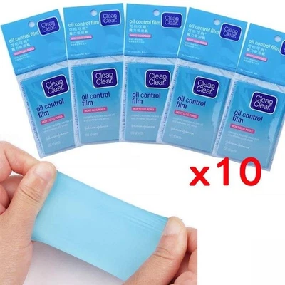 (Pack of 10) Clean and Clear Oil Control Film Blotting Paper  total 600 sheets - Image 1 of 4
