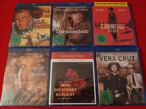 6x deutsche Gary Cooper Bluray Western Klassiker u.a. Wem die Stunde schlägt OVP - Bild 1 von 5
