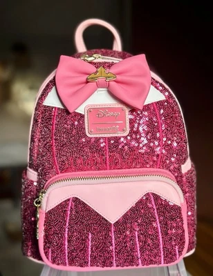 Mini Mochila Loungefly Disney Princesa Aurora Lentejuelas Nueva con Etiquetas Foto 1 de 4